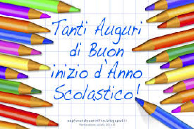 Buon inizio d'anno scolastico!