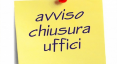 Avviso chiusura al pubblico dell'Ufficio Tributi