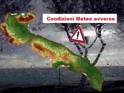Condizioni meteo avverse per le prossime 24-36 ore. Servizio di Protezione Ci...