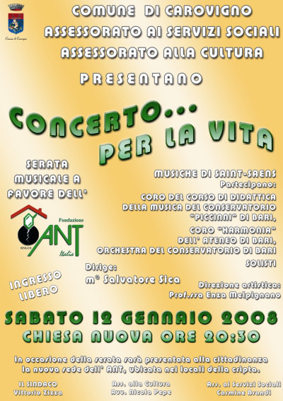 Concerto di Beneficenza pro ANT