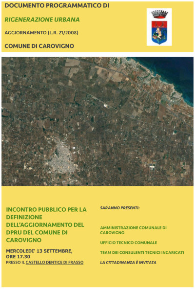 DOCUMENTO PROGRAMMATICO DI RIGENERAZIONE URBANA