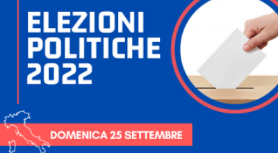 Elezioni Politiche di domenica 25 settembre 2022 - Opzione per il voto in Ita...