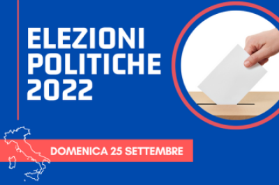 Elezioni Politiche di domenica 25 settembre 2022 - Opzione per il voto in Ita...