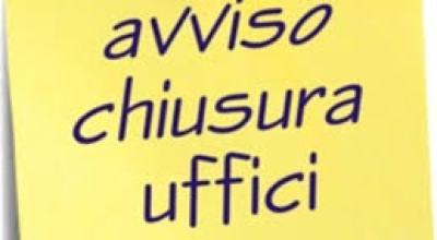 CHIUSURA UFFICI COMUNALI PER LA GIORNATA DEL 16 AGOSTO 2024