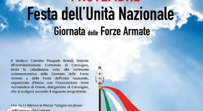 4 Novembre Festa dell'Unit&agrave; Nazionale - Giornata delle Forze Armate