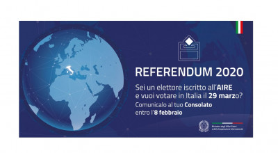 Referendum del 29 marzo 2020, opazione di voto degli elettori residenti all&r...
