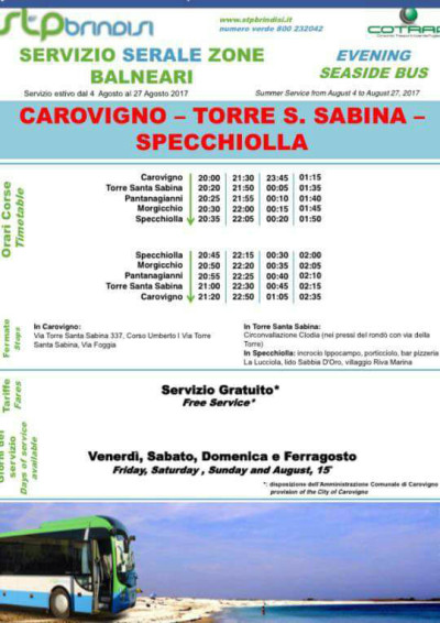 Estate Sicura: al via il servizio navetta gratuito